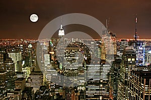 New York City midtown skyline photo