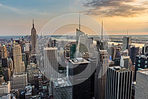 New York City midtown skyline.