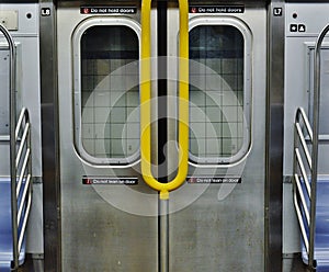 New York City MTA Subway Car Interior Door and Seats