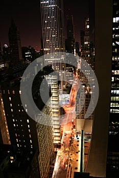 New York City in the night