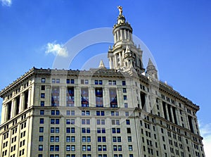 New york city office buildings glass exterior