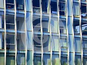 New york city office buildings glass exterior