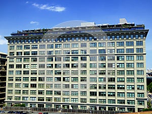 New york city office buildings glass exterior