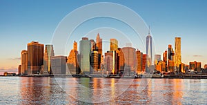 New York City Panorama - Manhattan and business district at the