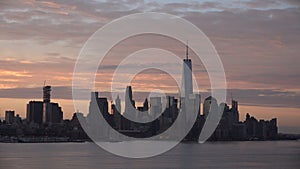 New York City panorama with Manhattan Skyline over Hudson River