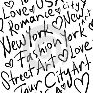 New York City Seamless Pattern