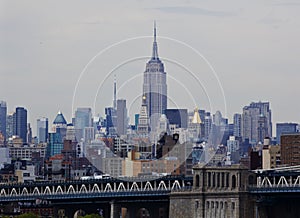 New York City shot of empire state building photo