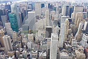 New York City skyline, aerial view, manhattan, USA