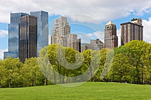 New York City skyline from Central Park