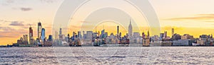 New York City skyline cityscape of Manhattan in USA