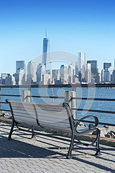 New York City skyline from the Liberty State Pa