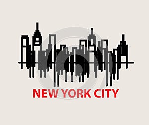 New York City Skyline, sign and ssymbol design