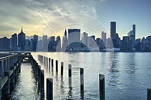 New York City Skyline Sunset