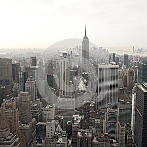 New York City skyline view from Rockefeller