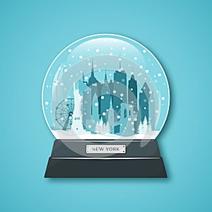 New York City snow globe.