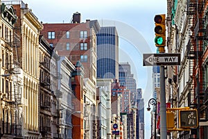 New York City Street Scene in SOHO