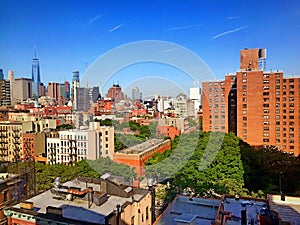 New york city streetscape skyline