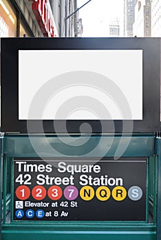 New York City Subway Billboard