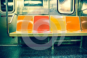 New York City Subway Car Seats