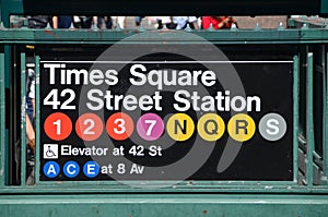 New York City Subway Times Square Station