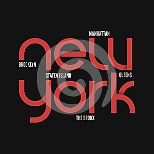 New York City. T-shirt and apparel vector design.