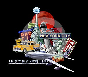 New York City Travel Collage photo