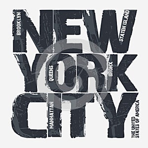 New York City Typography design