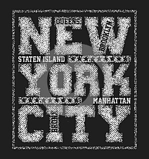 New York City Typography Graphics