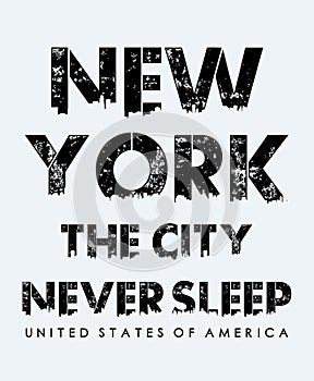 New York City typography slogan, varsity, for apparels and t-shirt print graphics, Emblem, vectors