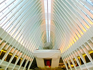 New York City, United States of America - May 01, 2016: The Oculus in the World Trade Center Transportation Hub