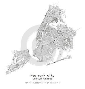 New york city United states street art map