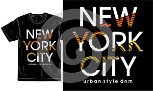 New york city urban street t shirt design graphic vector