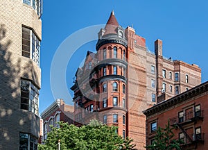 New York, City / USA - JUL 10 2018: Old Buildings of Brooklyn H