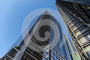 New York City / USA - JUL 13 2018: Looking up view of The New Yo