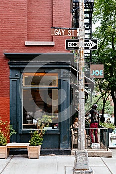 Picturesque restaurant in Greenwich Village, New York