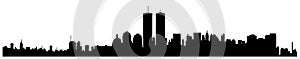 New York City vector silhouette