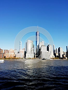 New York City view from Cruise ship deck Panoramic view of NYC from a cruise ship, cruising NYC, love new york