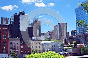 New York city view from High Line park photo