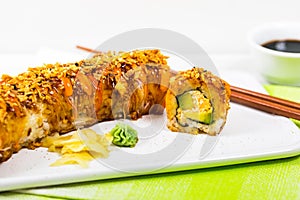 Homemade New York Crunch Sushi Roll