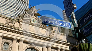 New York Grand Central Station in Manhattan 42nd street - street photography photo