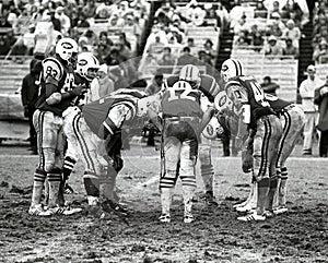 New York Jets huddle