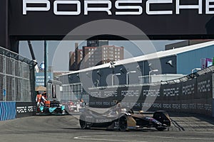 Antonio Felix Da Costa 13 of DS TECHEETAH Team driving Formula E car during 2021 ABB Formula E World Championship New York E-Pri