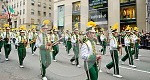 NEW YORK - MARCH 17, 2015: The annual St. Patrick`s Day Parade along fifth Avenue in New York City