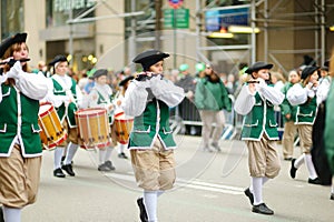 NEW YORK - MARCH 17, 2015: The annual St. Patrick`s Day Parade along fifth Avenue in New York City