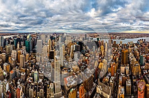 New York midtown skyscrapers