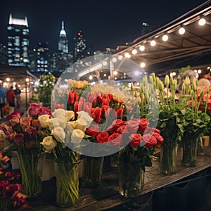 new york night flower market