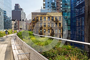 The High Line, known as High Line Park, elevated linear park.