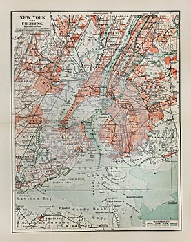 New York old map