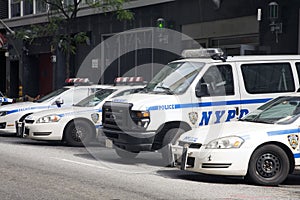 New York Police vehicles