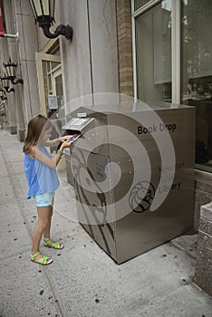 New York Public Library book drop